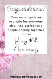 happy 40th wedding anniversary es