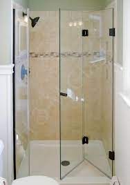folding shower door enclosure glass