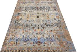 multiple colors fine hand knotted rug