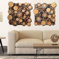 Decorative Wood Wall Art Set Of 2