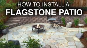 how to install a flagstone patio step