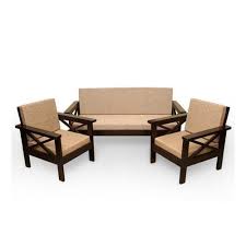 5 seater solid wood wooden sofa set