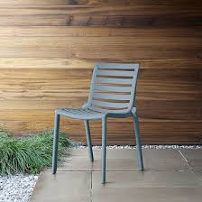 Stackable Slat Outdoor Chairs Set Of 2