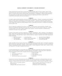 Example Resume Summary Resume Profile Summary Example Resume