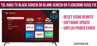 Troubleshooting your sharp tv has no difference from troubleshooting any other television. Tcl Roku Tv Black Screen Or Blank Screen Or Flickering Issue Fix A Savvy Web