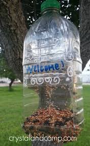 Image result for bird feeder recycled materials