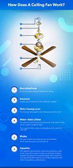 how does a ceiling fan works