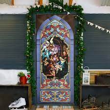 Stained Glass Door Cover