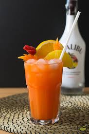 This easy to make layered drink is a sweet blend of coconut rum, pineapple, and grenadine. Malibu Cocktail California Cup Recipes Journey