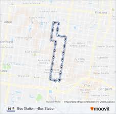 3 route schedules stops maps bus