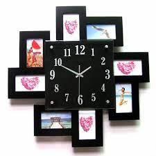 Black Wood Promotional Wall Clocks With