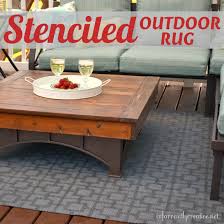 stenciled outdoor rug infarrantly