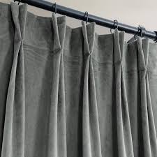 velvet pinch pleat blackout curtain