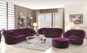 Romanus 511045 Sectional Sofa In Purple
