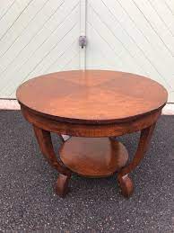 Art Deco Circular Oak Coffee Table