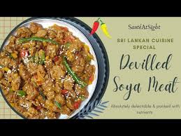 devilled soya meat soya chunks recipe