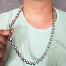 huge shiny ball chain stainless steel