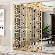 Luxury Brass Partition Wall Sliding