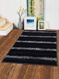 story home black striped carpet