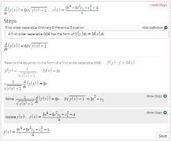 Diffeial Equation Calculator With