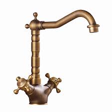 antique brass bathroom sink tap single