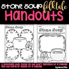 Free printable stone soup for reading comprehension. Stone Soup Folktale Handouts Stone Soup Beginning Of The School Year This Or That Questions