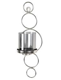 Buy Silver Metallic Wall Sconce Candle