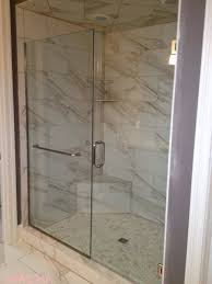 Framed Sliding Shower Door Chrome Towel