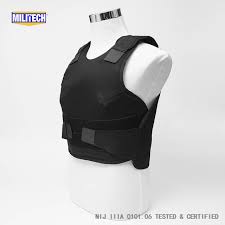 Us 194 0 Militech Black Female Nij Iiia 3a Concealable Twaron Aramid Bulletproof Vest Covert Ballistic Bullet Proof Vest Body Armor Vest In Safety