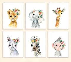 baby safari animal prints nursery