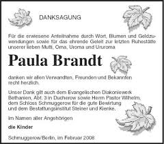Paula Brandt | Nordkurier Anzeigen - 005802509201
