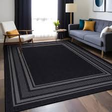 beverly rug 5 x 7 black carmel bordered