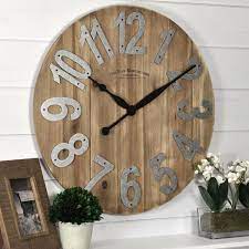 Firstime 22 5 In Slat Wood Wall Clock