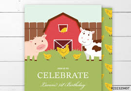 Kids Birthday Party Invitation Layout Buy This Stock