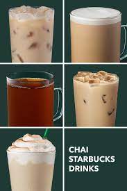 15 starbucks chai drinks including