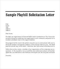 solicitation letter template 12 free