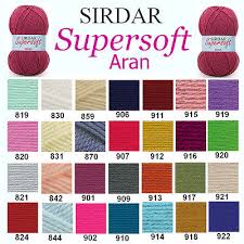 Sirdar Supersoft Aran 100g Knitting Wool Yarn All Colours