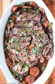 Slow Cooker Roast Red Wine gambar png