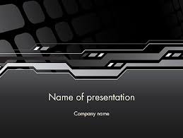 Abstract Black High Tech Free Presentation Template For