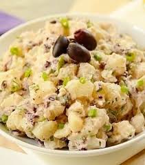 Stir in the sweet potatoes, walnuts and raisins until evenly coated. Brazilian Potato Salad Easy And Delish