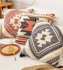 bohemian style throw pillow covers