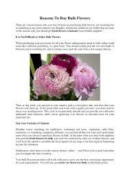 reasons to bulk flowers powerpoint