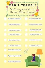 fun things to do at home alone to get