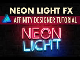 Affinity Designer Tutorial Create A Neon Light Text Effect Style