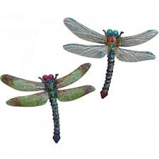 primus large metal dragonfly garden