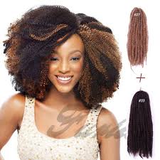 18''marley braids afro kinky curly ombre crochet braid synthetic hair extensions. Pin On Afro Kinky Curly