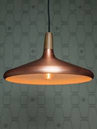 Copper And Wood Pendant Light