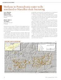 Pdf Methane In Pennsylvania Water Wells Unrelated To