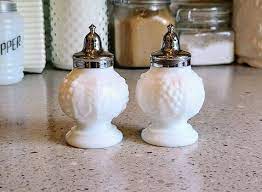 Vintage Imperial Glass Milk Glass Salt