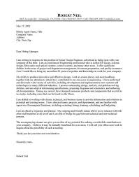 Cover Letter Samples Engineering Mechanical Engineer Cover